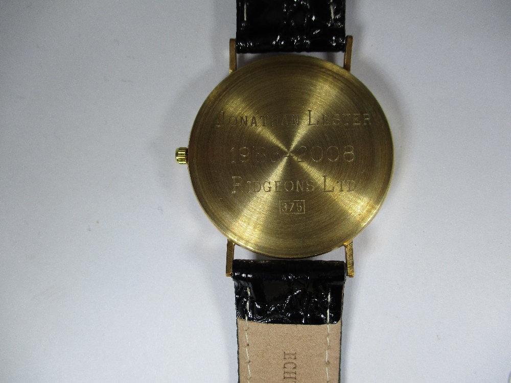 A gents 9ct gold cased wristwatch in unused condition - Image 5 of 9