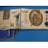 A Victorian and later scrap book