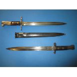 A 19th century bayonet and one other