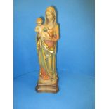 A carved wood Madonna by Anri of Italy