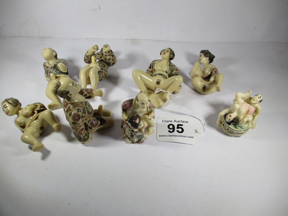 A parcel of vintage Chinese Erotica figures - Image 13 of 13