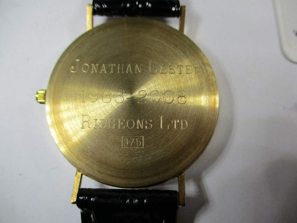 A gents 9ct gold cased wristwatch in unused condition - Image 3 of 9