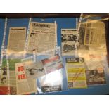 A quantity of WWII air-drop propaganda leaflets