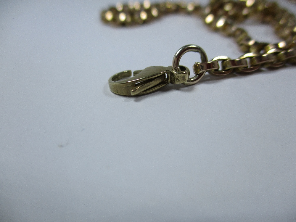 A long yellow metal necklace with tassel ends, approx weight 18.9g - Image 3 of 5