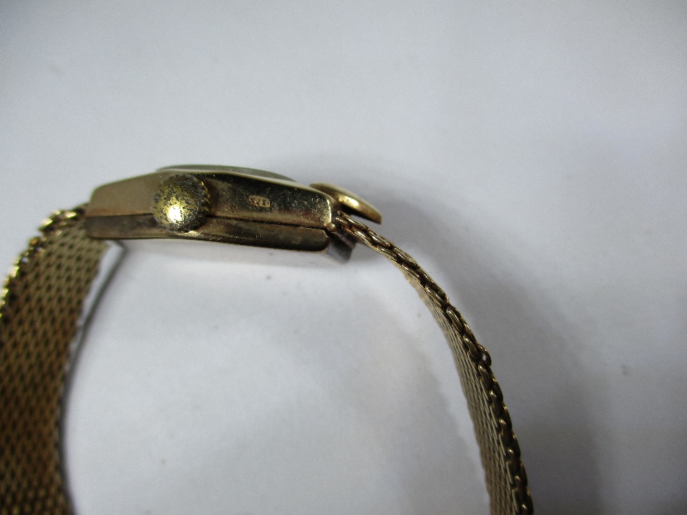 A 9ct gold cased watch and strap, approx gold weight 12.5g - Image 4 of 8