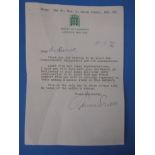 A House of Commons letter hand signed by The Rt. Hon. J. Enoch Powell, dated 1976