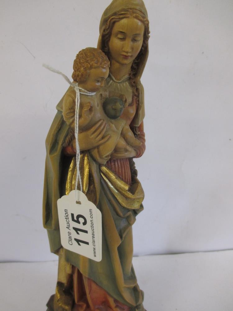 A carved wood Madonna by Anri of Italy - Image 7 of 7