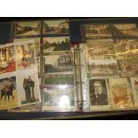 An album of approximately 200 vintage postcards