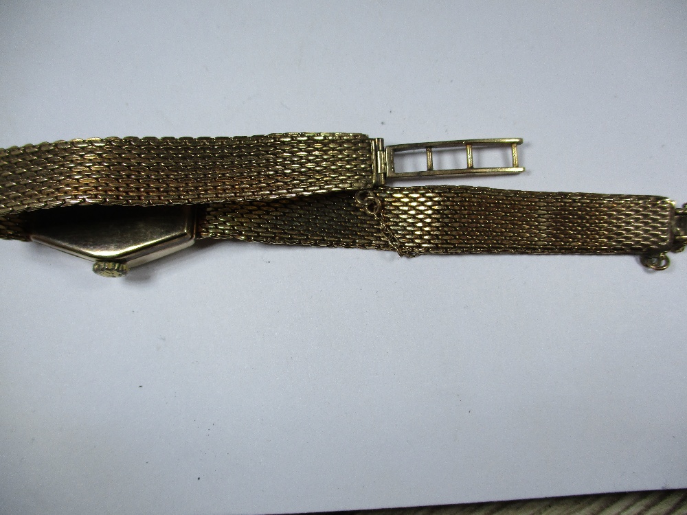 A 9ct gold cased watch and strap, approx gold weight 12.5g - Image 7 of 8