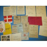 A quantity of military ephemera, mostly relating to a member of the 5th Parachute Brigade