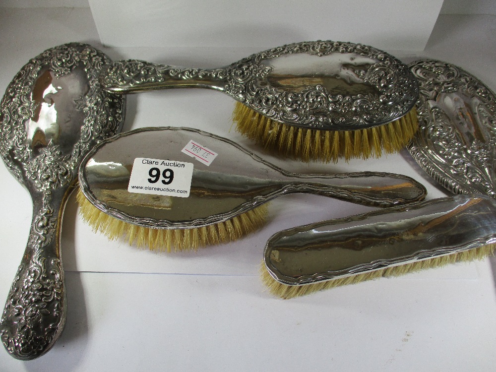 A quantity of silver backed dressing table items - Image 9 of 9