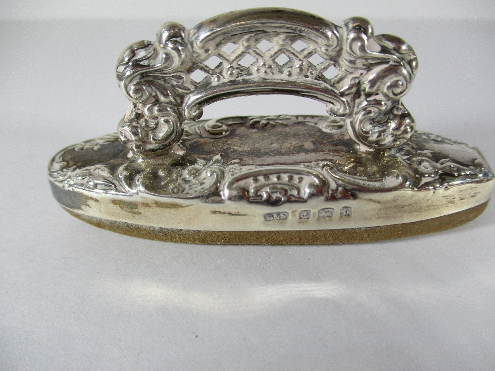 A sterling silver easel mirror and other silver items - Image 6 of 15