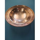 A silver plated Horse racing presentation bowl by Garrard & Co London, marked 25th July 1990 Sandown