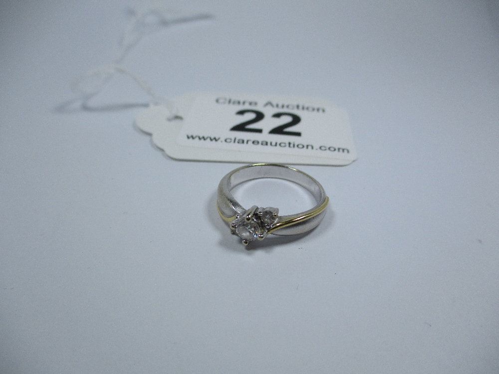 An 18ct bi-colour gold and diamond ring, approx finger size J 1/2 - Image 5 of 5