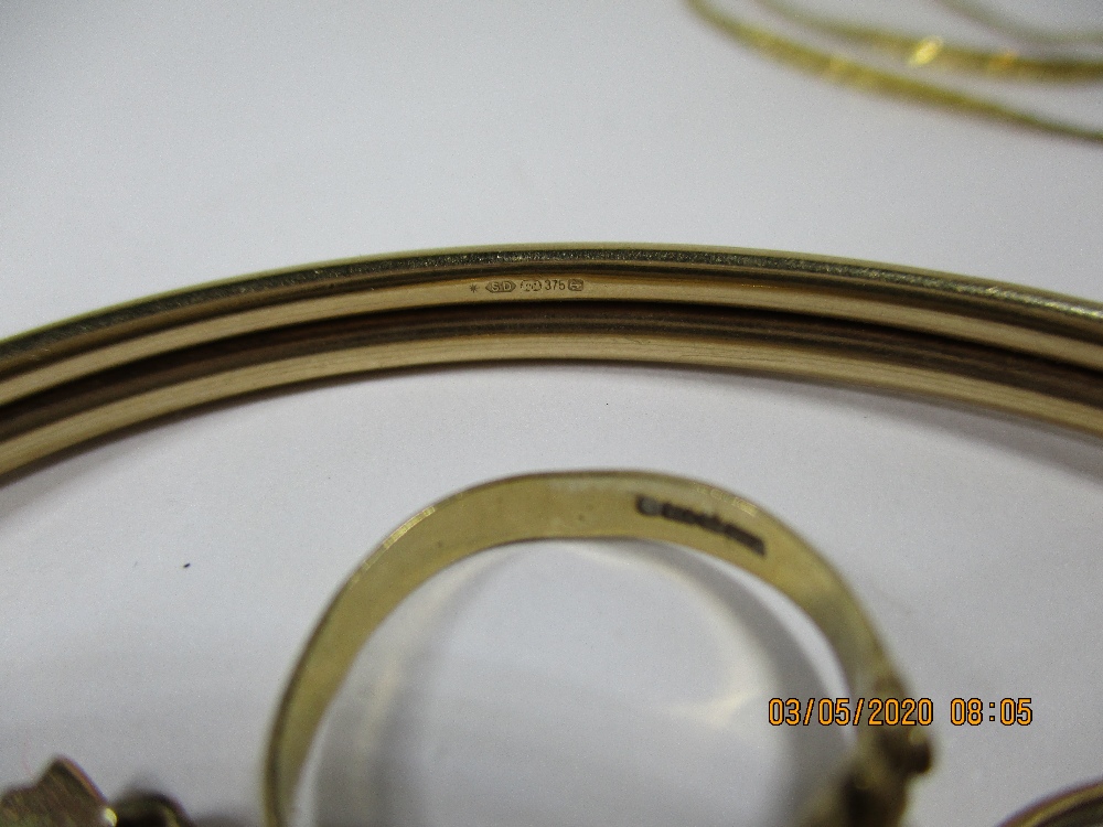 A quantity of 9ct gold items, approx total weight 29.2g - Image 3 of 9