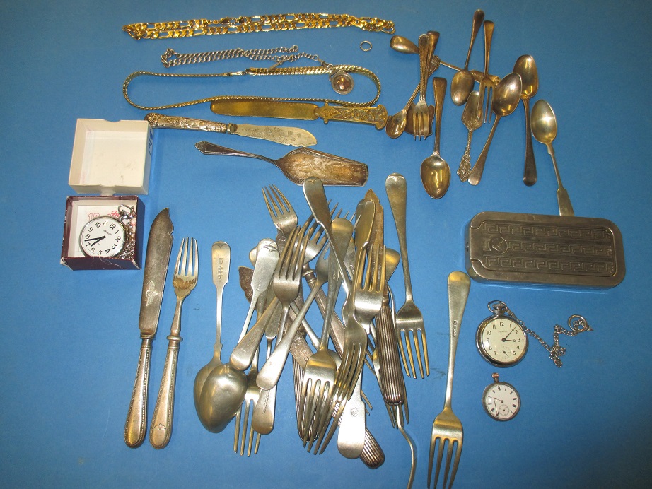 A quantity of collectables to include silver and vintage RAF items