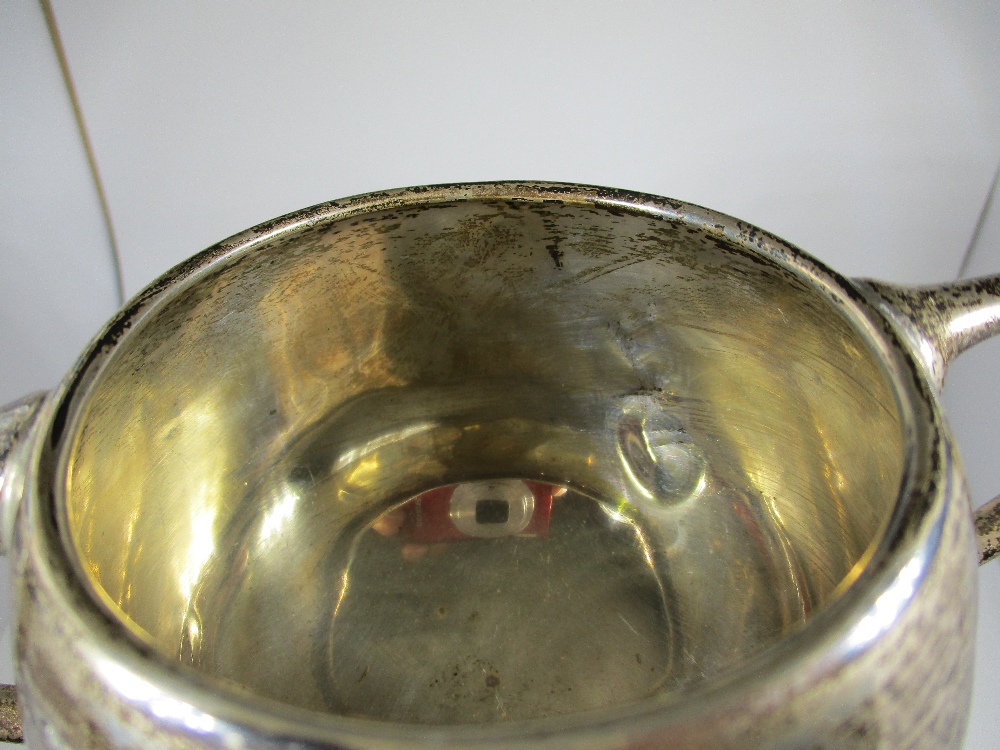 A silver cup and 2 silver spoons, approx weight 220g - Image 3 of 12