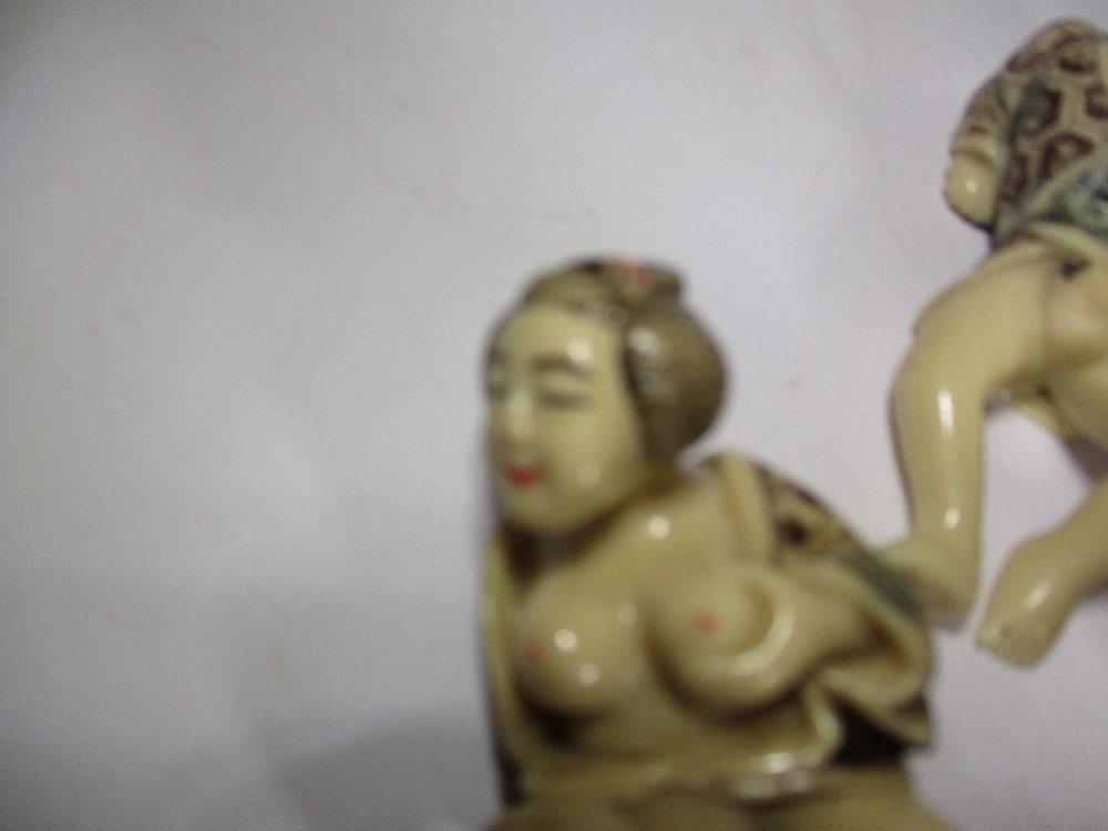 A parcel of vintage Chinese Erotica figures - Image 5 of 13