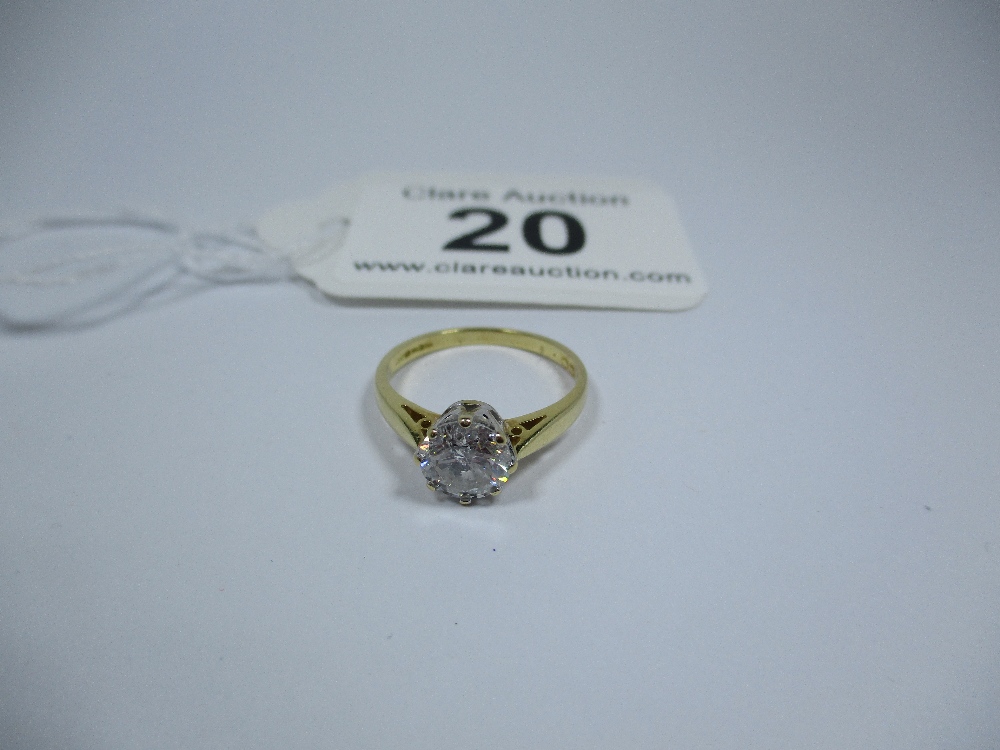 An 18ct gold and diamond solitaire ring, the stone measuring approx 6.69mm - Image 6 of 6