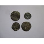 4 English Hammered silver coins