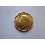 A 1912 George V gold full sovereign