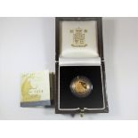 A Royal mint 2007 proof 1/10 oz gold Britannia