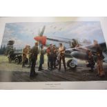 An un-framed limited edition print 'The Mighty Eighth-Russian Shuttle by Gil Cohen