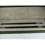 2 pairs of Christofle chop sticks in original fitted box
