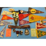 A quantity of vintage Boy Scouts memorabilia.
