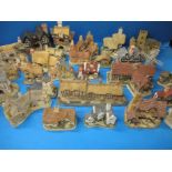 A large quantity of vintage David Winter model cottages