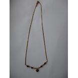 A 9ct yellow gold choker style necklace, approx. weight 6.2g.