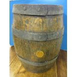 A vintage oak barrel from the Cliff brewery, Ipswich