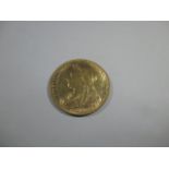 A Victorian full gold sovereign dated 1898