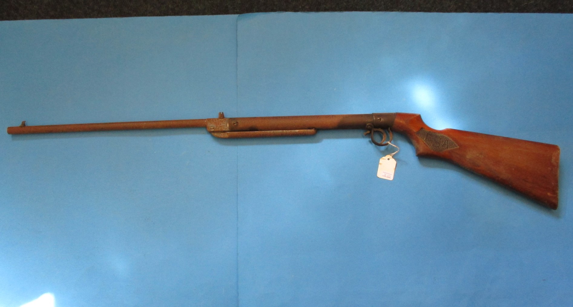 An early 20th century BSA Long tom .177 calibre air rifle