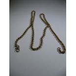A 9ct gold rope necklace, approx. weight 4.8g