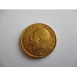 A full gold sovereign of George V dated 1912