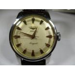 A vintage Longines Conquest automatic wristwatch.