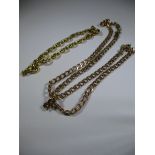 2, 9ct gold chains, approx weight 7.8g