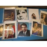 A quantity of signed celebrity photographs, to include Barbra Streisand