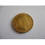 A full gold sovereign of Edward VII dated 1910