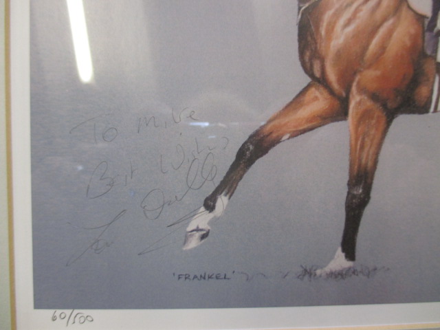 A quantity of horse racing pictures, most autographed - Image 5 of 9