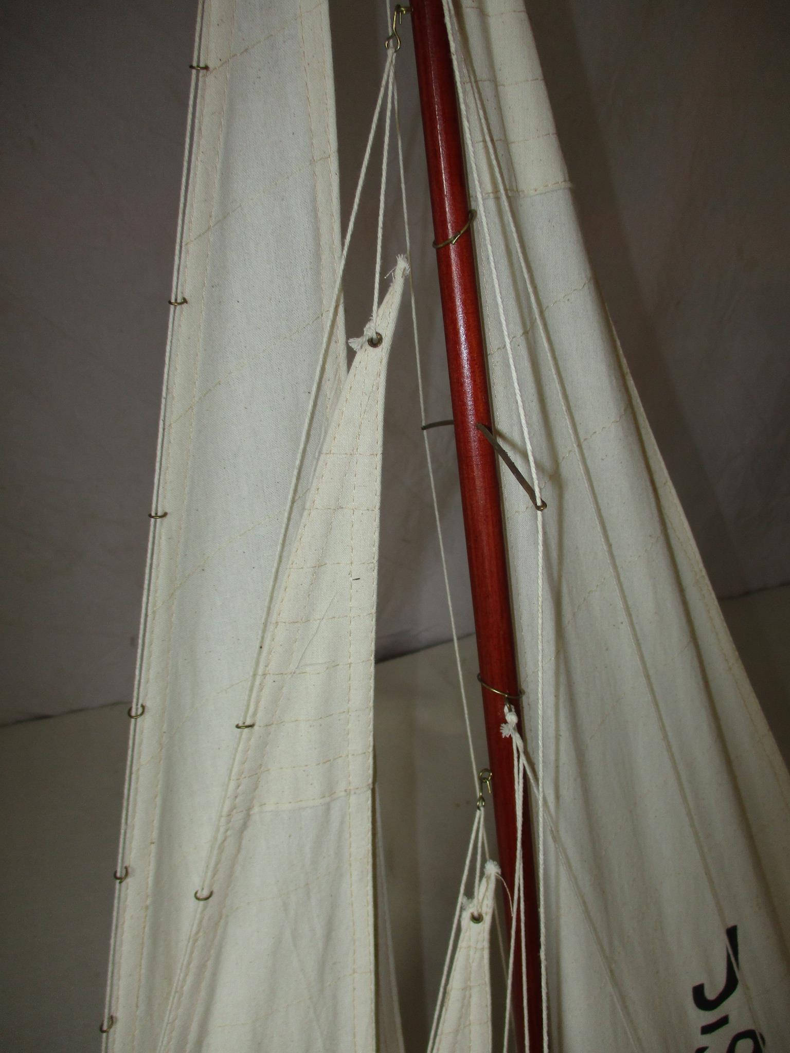 A large model sailing yacht and one other - Image 8 of 11