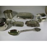 A parcel of sterling silver items