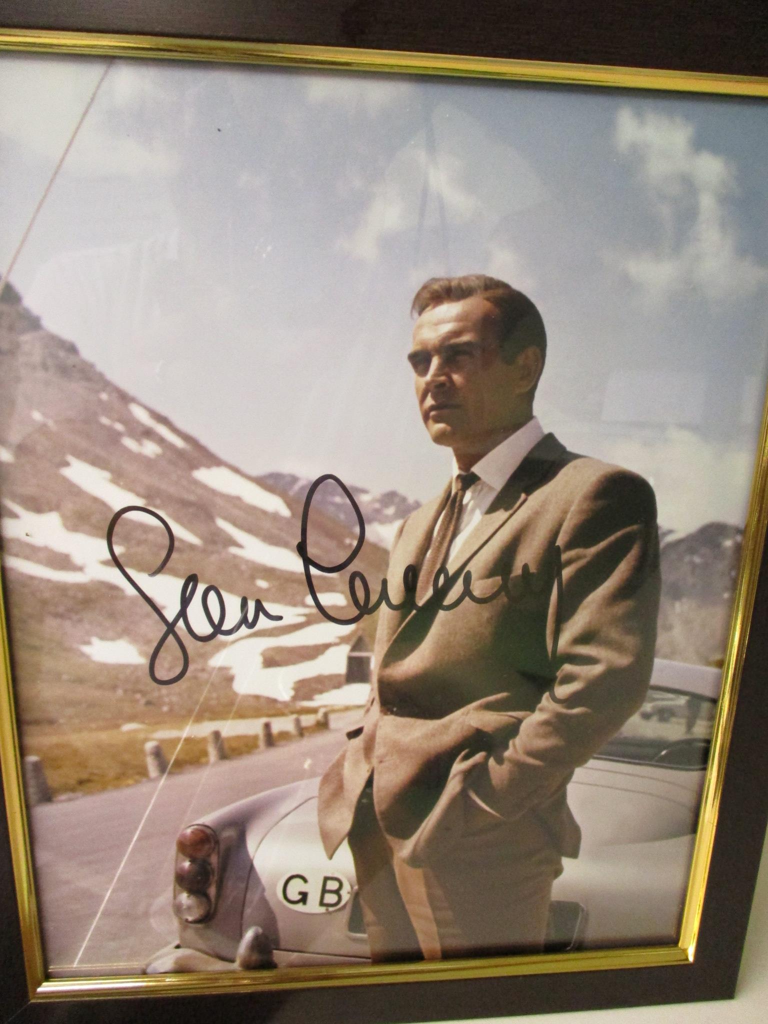 A Sean Connery as James Bond autographed photo with certificate of authenticity