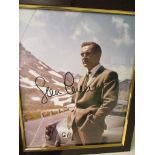 A Sean Connery as James Bond autographed photo with certificate of authenticity