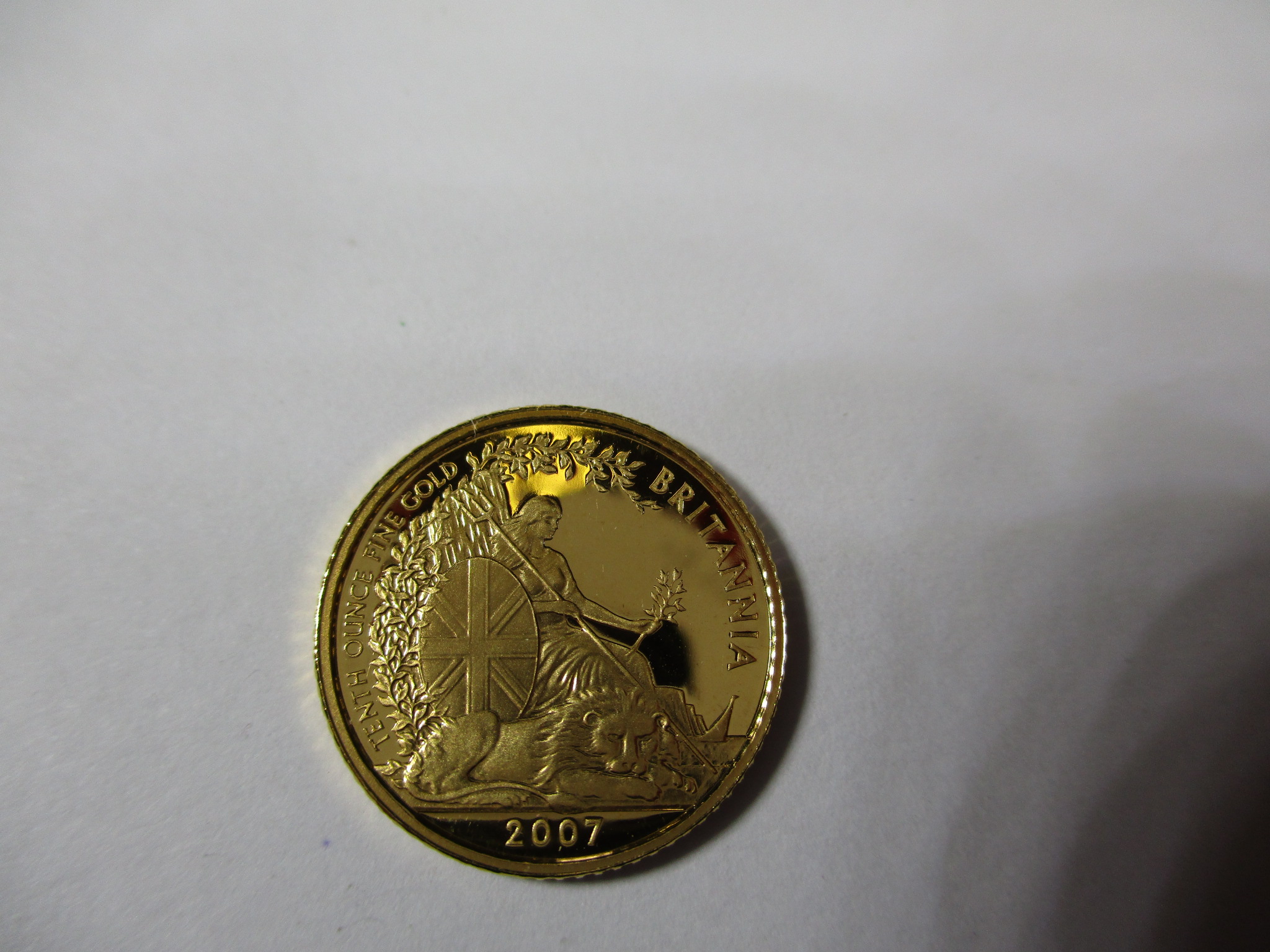 A Royal mint 2007 proof 1/10 oz gold Britannia - Image 4 of 7