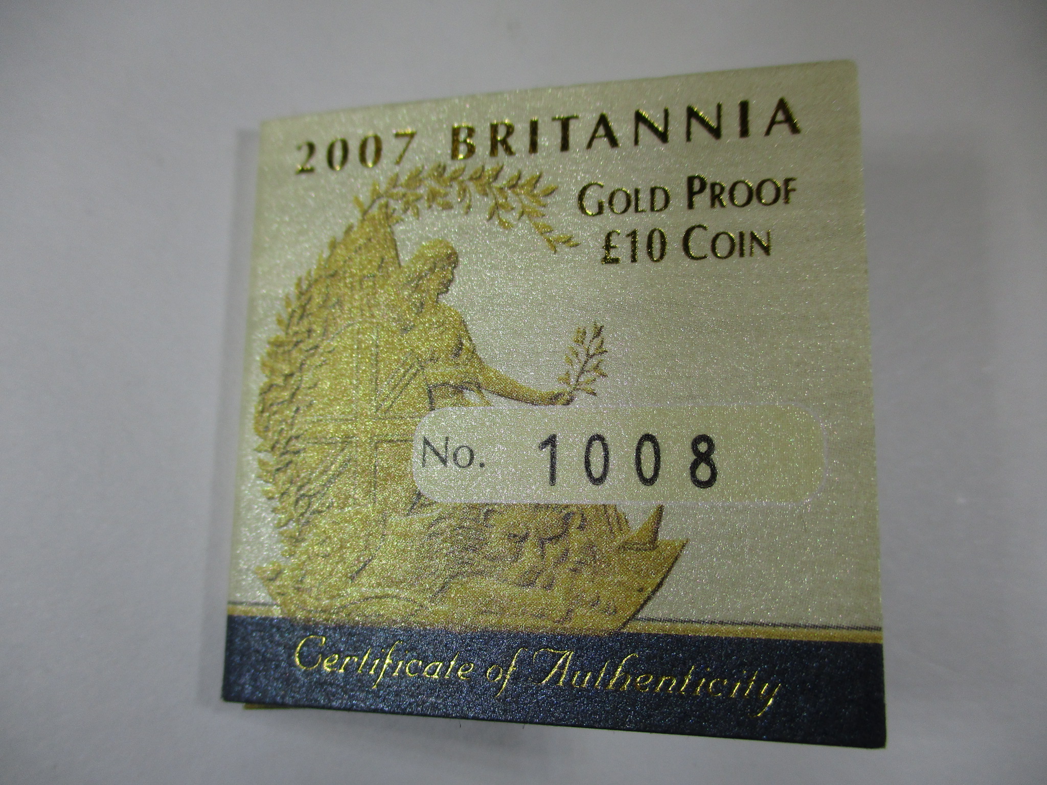 A Royal mint 2007 proof 1/10 oz gold Britannia - Image 5 of 7