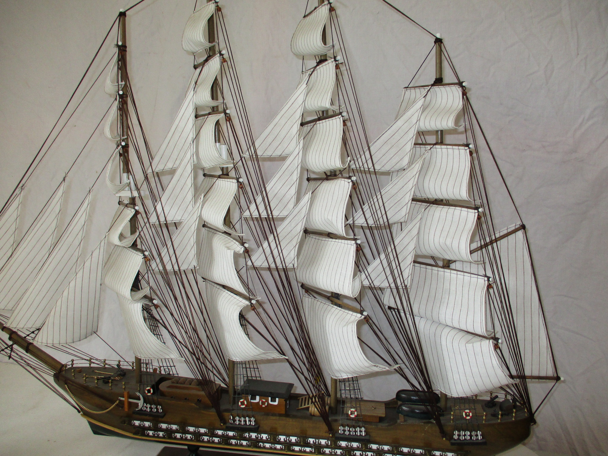 A large model sailing yacht and one other - Image 9 of 11