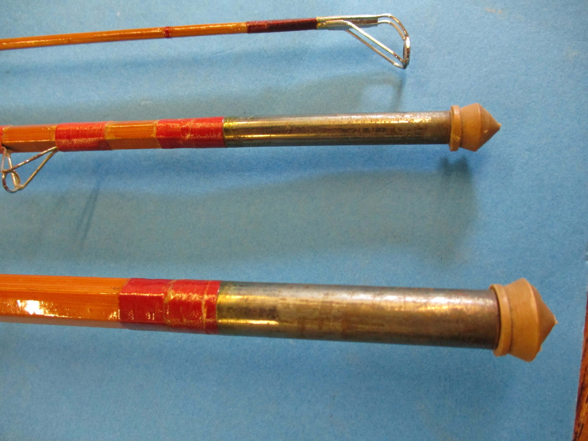 A Sealey 'Octopus' split cane 3 piece fishing rod - Image 4 of 8