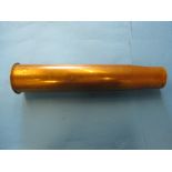 A large WWII 90mm brass shell case dated 1944